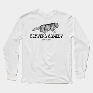 ANGRY BEAVER BLACK Long Sleeve T-Shirt